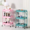Three-layer trolley storage rack Specification image